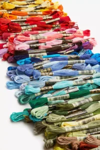 embroidery floss in a variety of colors